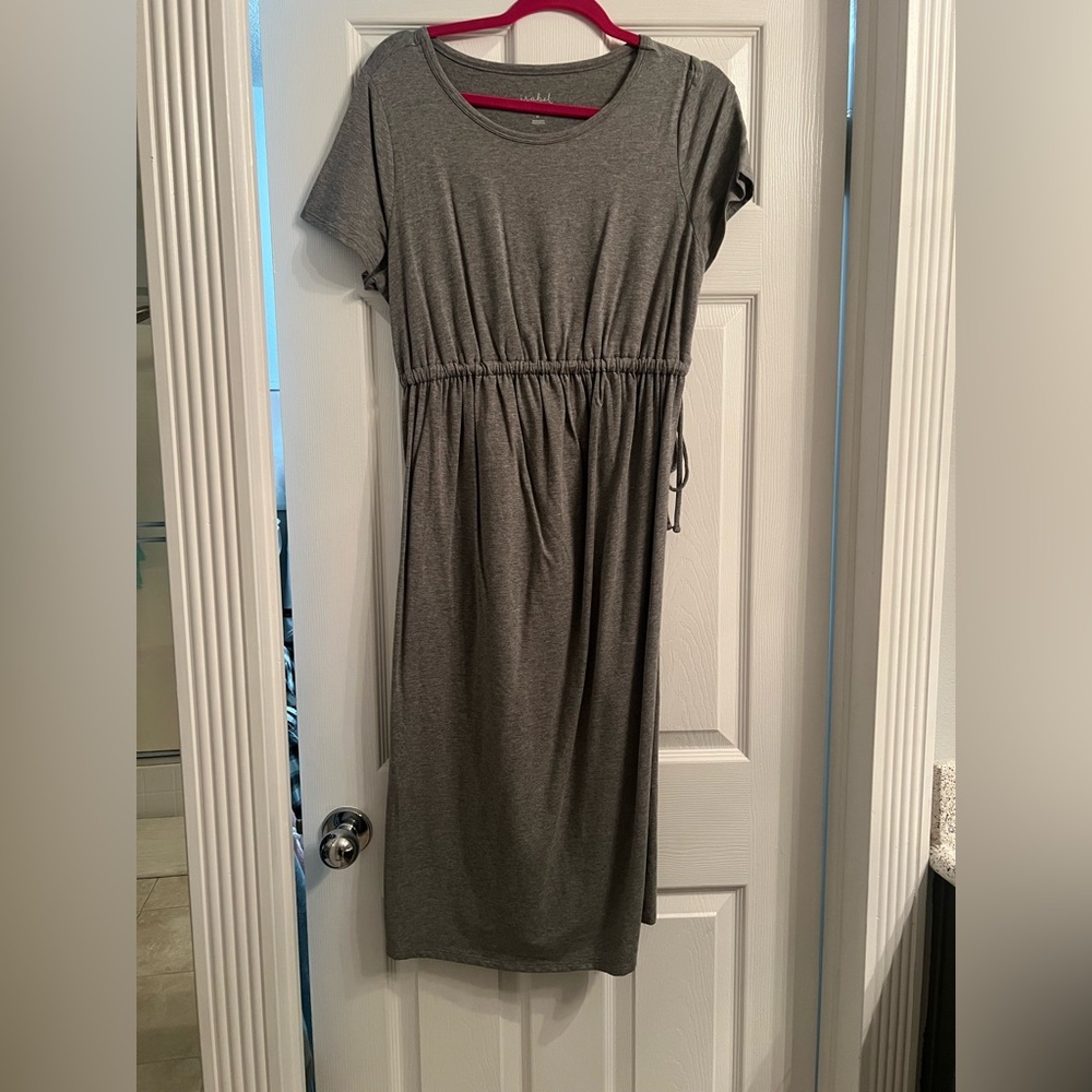 Gray Casual Women's maternity Dress